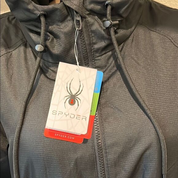 Nwt Spyder Black Utility Parka Jacket with Hood - Picture 2 of 12